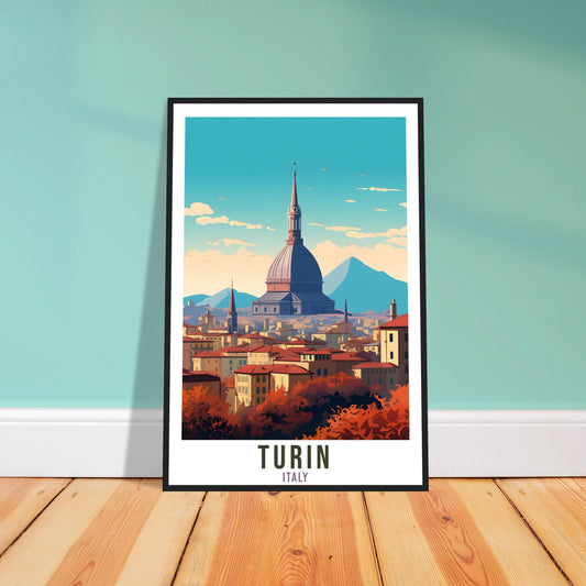 Turin Italy Travel Print Wall Art Turin Wall Hanging Home Décor Turin Gift Art Lovers Italy Art Lover Gift Print Turin City Print Italian