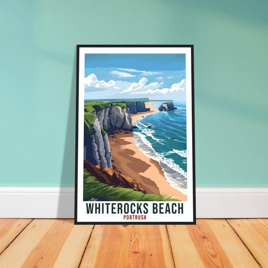 Whiterocks Beach Travel Print Portrush Wall Art Wall Hanging Décor Whiterocks Beach Gift Art Lovers Gift Artwork Portrush Travel Poster