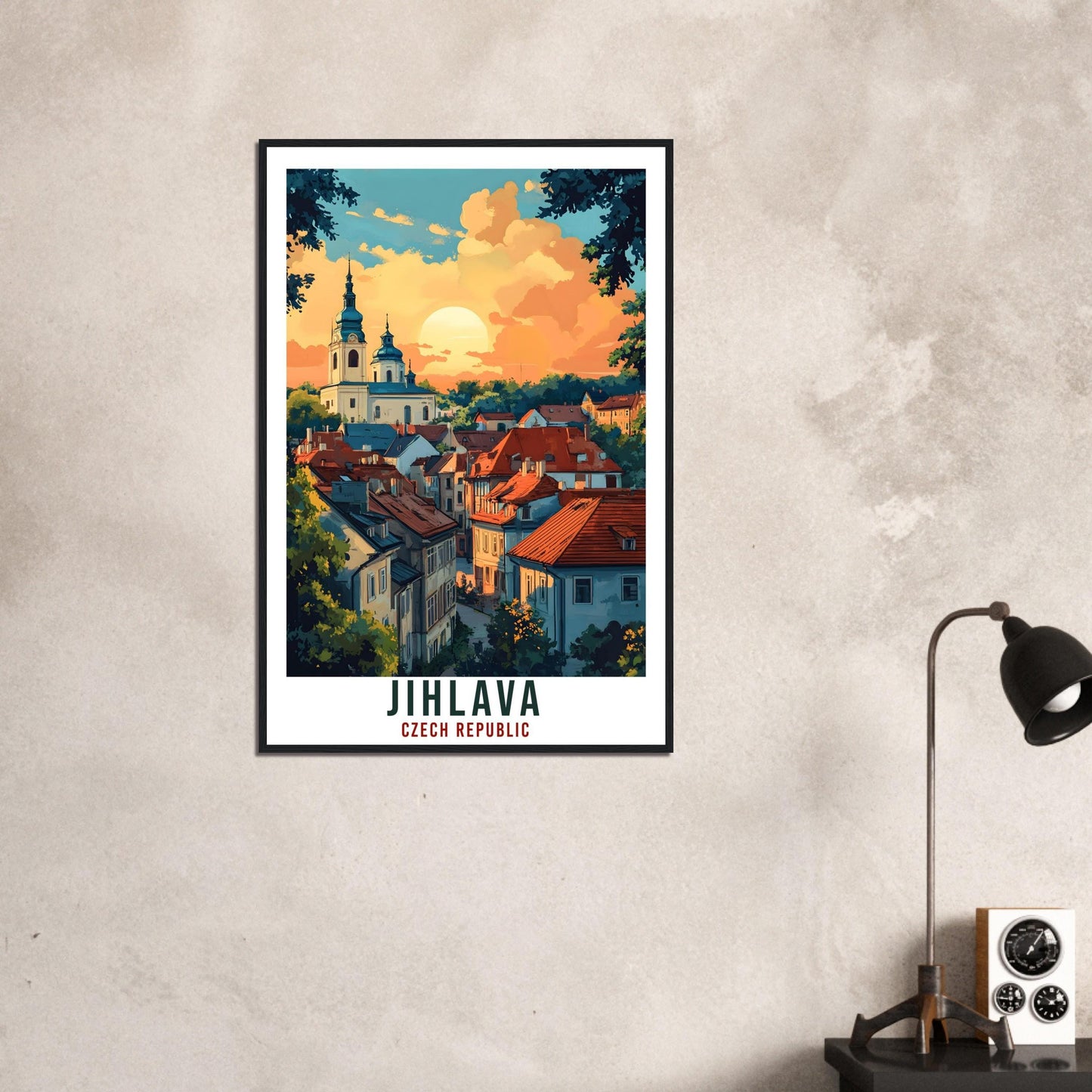 Jihlava Travel Print Czech Republic Home Decor Jihlava Wall Art Gift Wall Hanging Art Lover Jihlava Czechia Artwork Travel Poster Travel Art