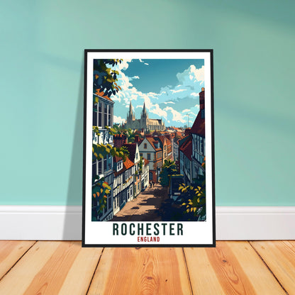 Rochester Travel Print Wall Art Wall Hanging Home Living Décor Rochester Gift Art Lovers Gift UK Artwork Gift Print England Travel Poster