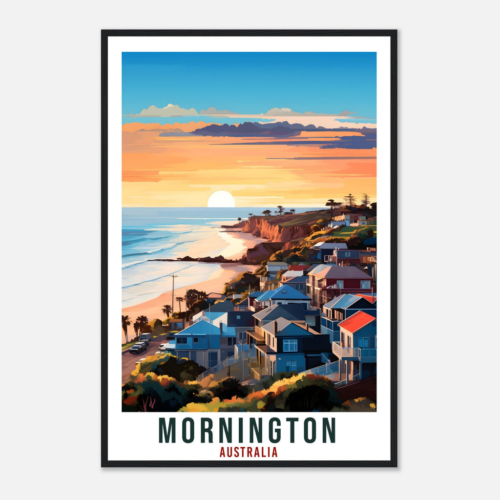 Mornington Travel Poster Wall Art Mornington Australia Decor Artwork Mornington Art Gifts Mornington Travel Print Australian Art Lover Gift