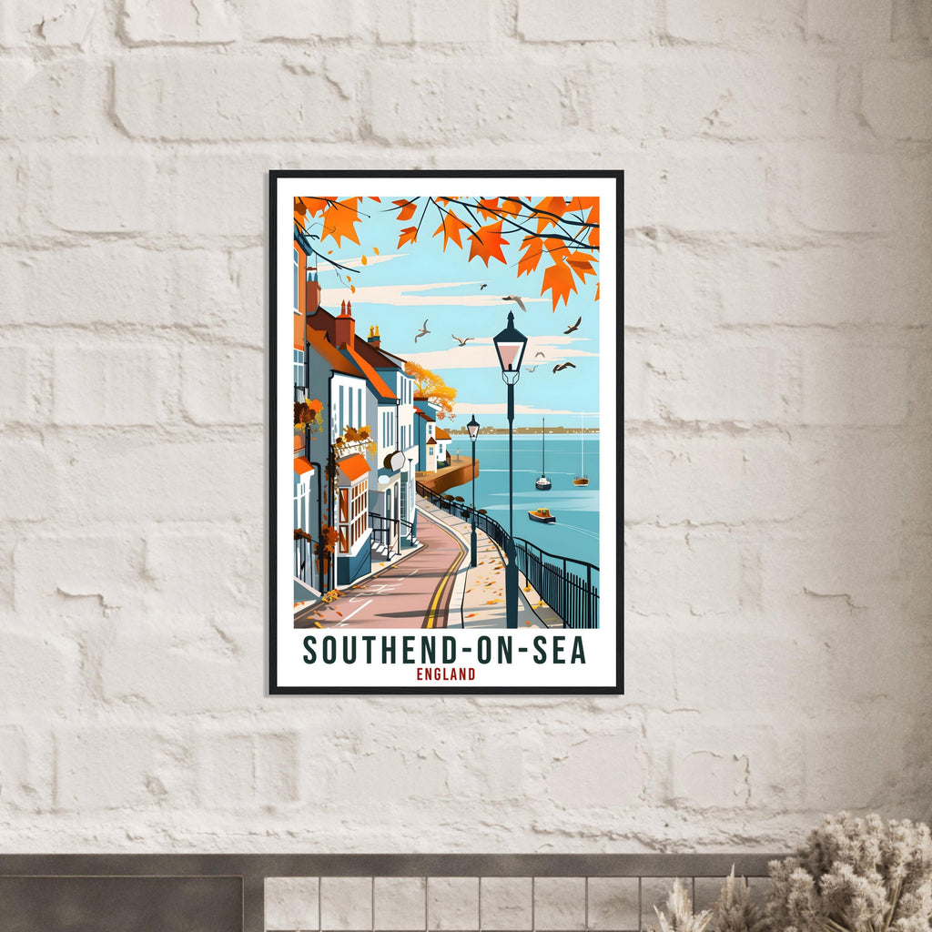 Southend-On-Sea Travel Print Wall Art Wall Hanging Home Living Décor Southend Gift Art Lovers UK Artwork Gift Print England Travel Poster