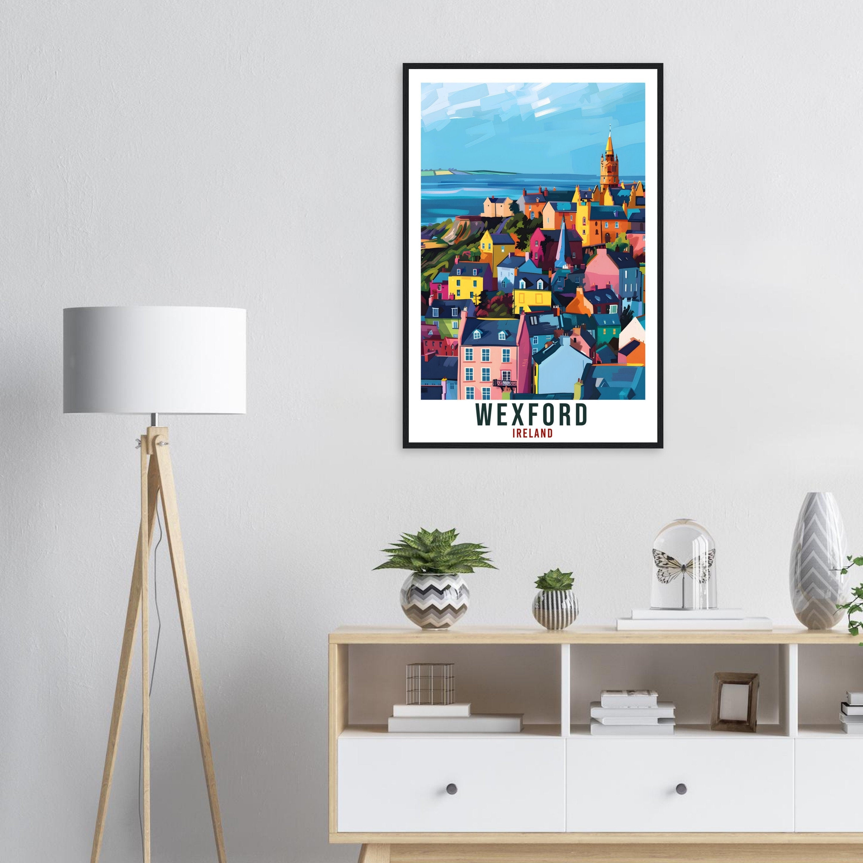 Wexford Travel Print Ireland Wall Art Wall Hanging Home Living Décor Wexford Gift Art Lovers Gift Irish Artwork Gift Ireland Travel Poster
