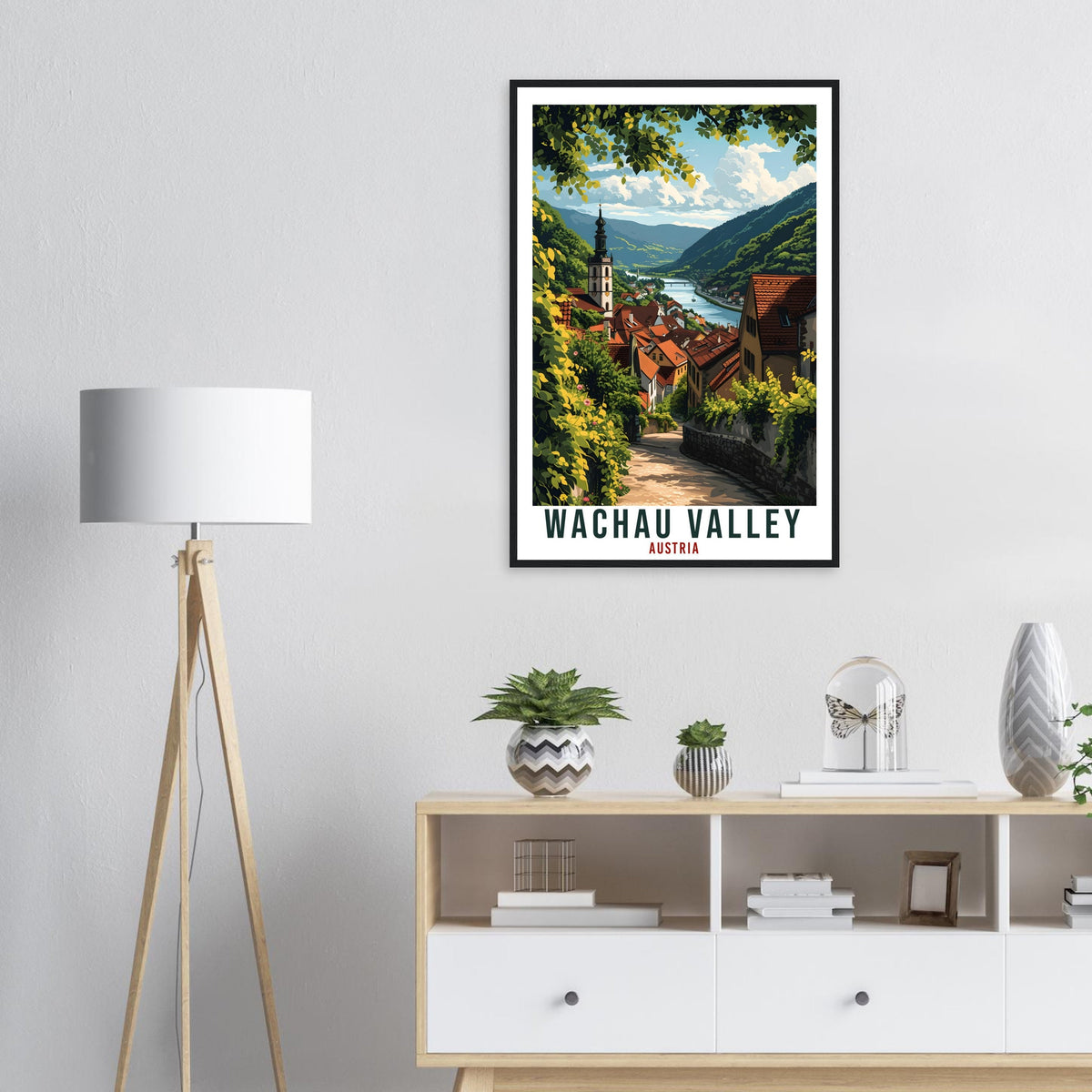 Wachau Valley Travel Print Austria Home Decor Austrian City Wall Art Gift Wall Hanging Art Lover Austria Artwork Wachau Valley Travel Poster