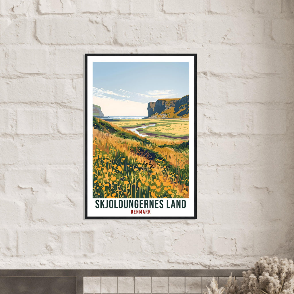 Skjoldungernes Land Travel Print Denmark Wall Art Wall Hanging Home Living Décor Gift Art Lovers Denmark Artwork Gift Danish Travel Poster