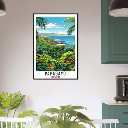 Papagayo Costa Rica Travel Print Wall Art Wall Hanging Home Décor Papagayo Gift Beach Artwork Travel Art Costa Rica City Travel Poster