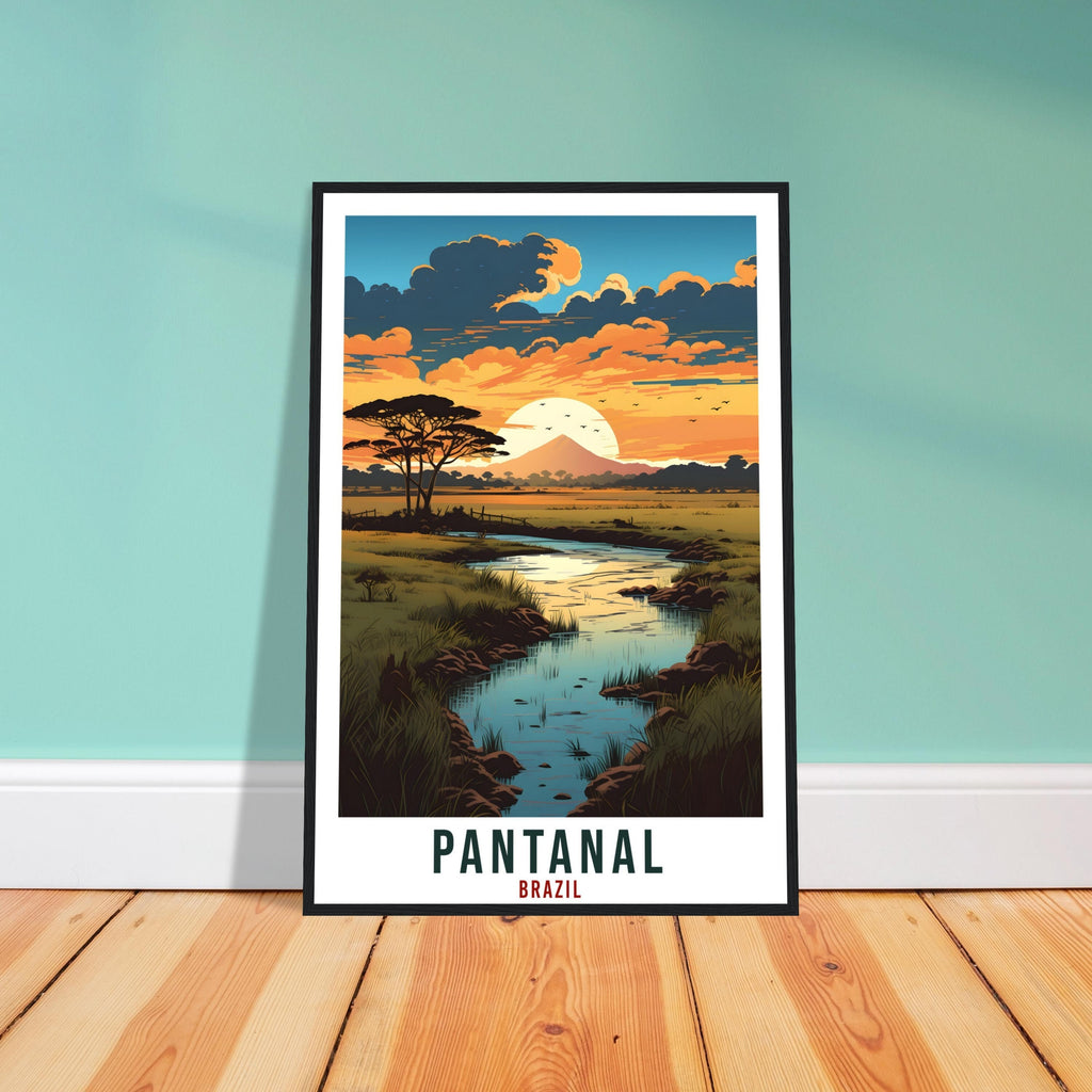 Pantanal Travel Print Wall Art Pantanal Brazil Wall Hanging Artwork Pantanal Art Gifts Pantanal Travel Poster Brazil Decor Art Lovers Gift