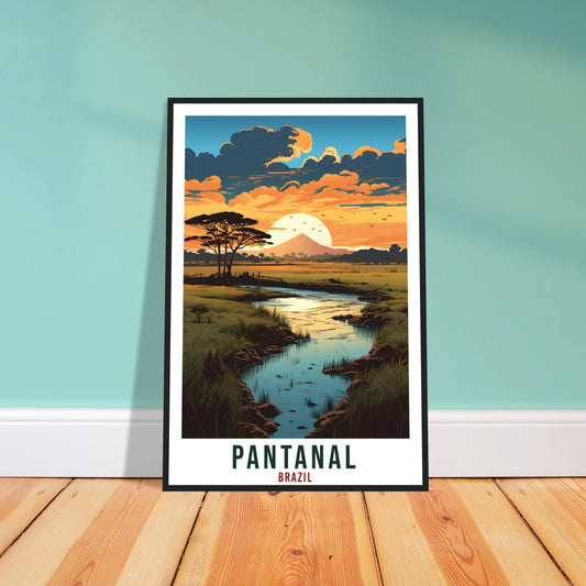 Pantanal Travel Print Wall Art Pantanal Brazil Wall Hanging Artwork Pantanal Art Gifts Pantanal Travel Poster Brazil Decor Art Lovers Gift
