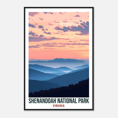 Shenandoah National Park Virginia USA Travel Print Wall Art Wall Hanging Home Décor Shenandoah Gift Travel Art USA Artwork Travel Poster