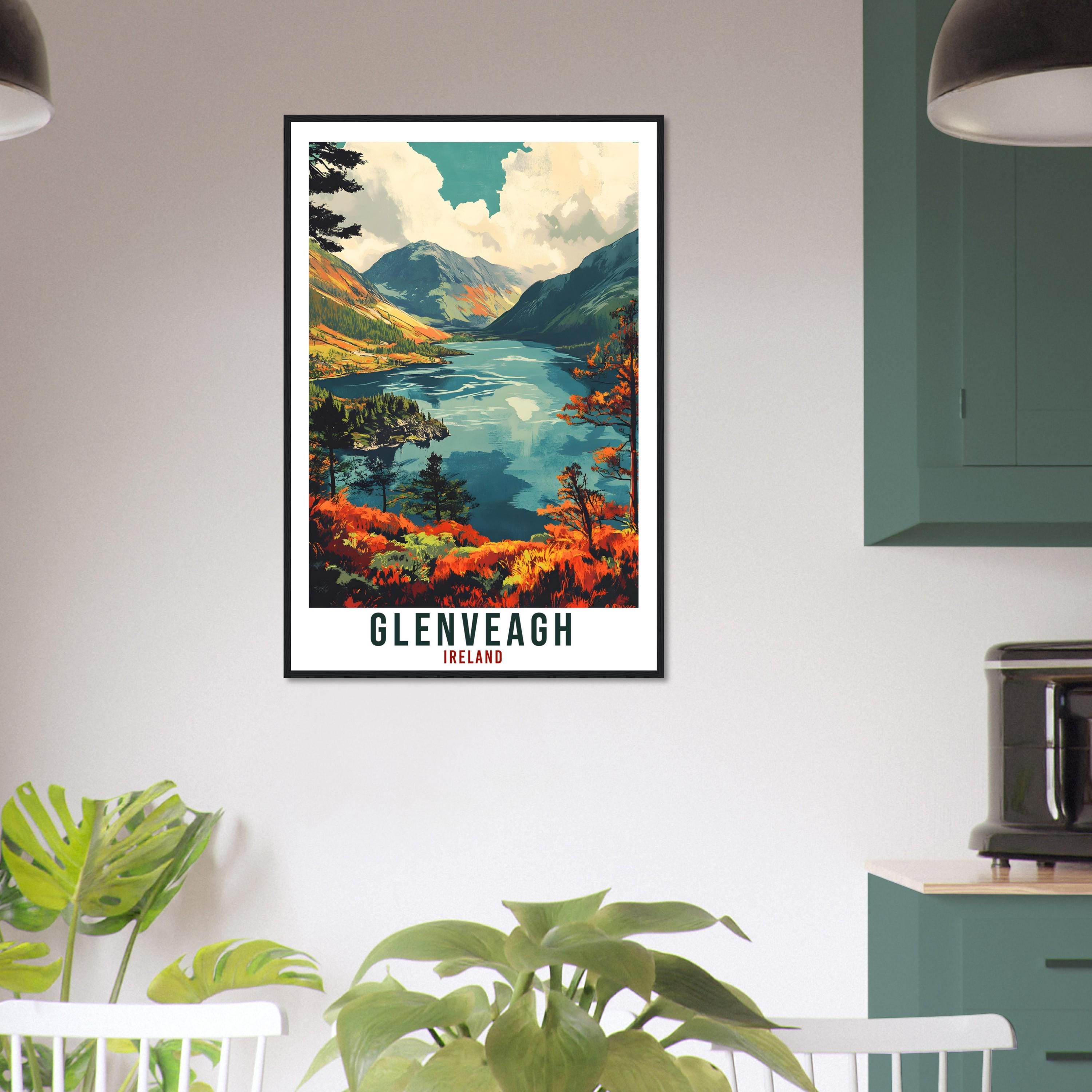 Glenveagh Travel Print Ireland Home Decor Glenveagh Wall Art Wall Hanging Art Lover Irish Artwork Travel Poster Donegal Ireland Travel Art