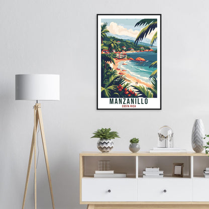 Manzanillo Costa Rica Travel Print Wall Art Wall Hanging Home Décor Manzanillo Beach Gift Artwork Travel Art Costa Rica City Travel Poster