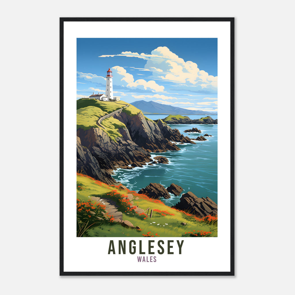 Anglesey Travel Print Wall Art Anglesey Wall Hanging Wales Gift Anglesey Wall Art Print Anglesey Island Travel Gift Anglesey Travel Poster