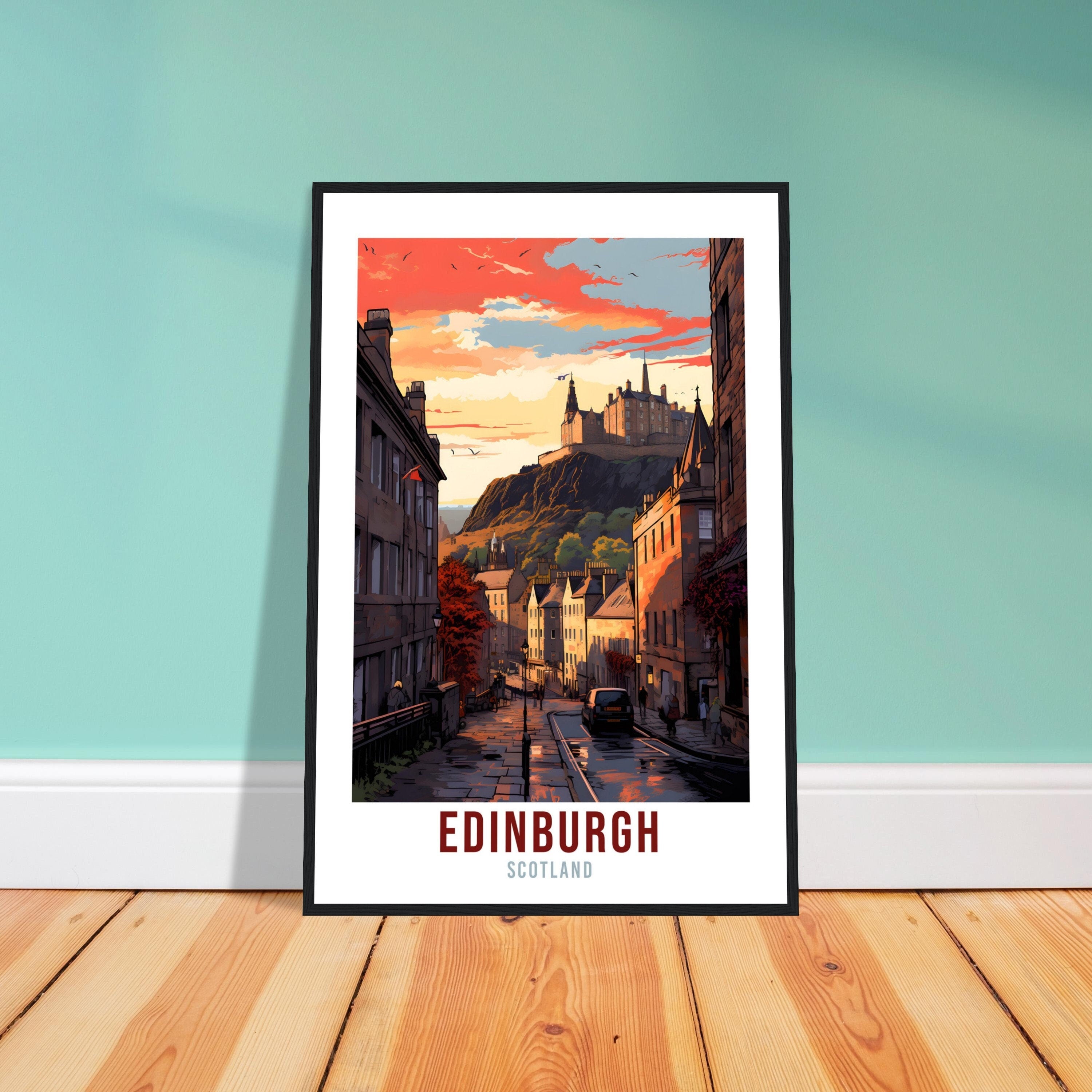 Edinburgh City Print Edinburgh Home Decor Scottish City Art Print Edinburgh Wall Art Scotland Enthusiast Holiday Gift Wall Hanging Edinburgh