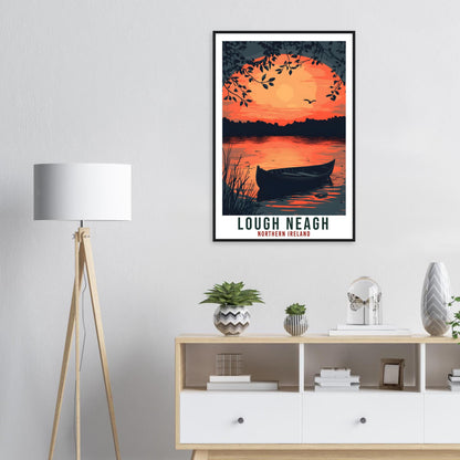 Lough Neagh Travel Print Northern Ireland Home Decor Lough Neagh Wall Art Gift Wall Hanging PLACE Irish Artwork Travel Poster Ireland Travel