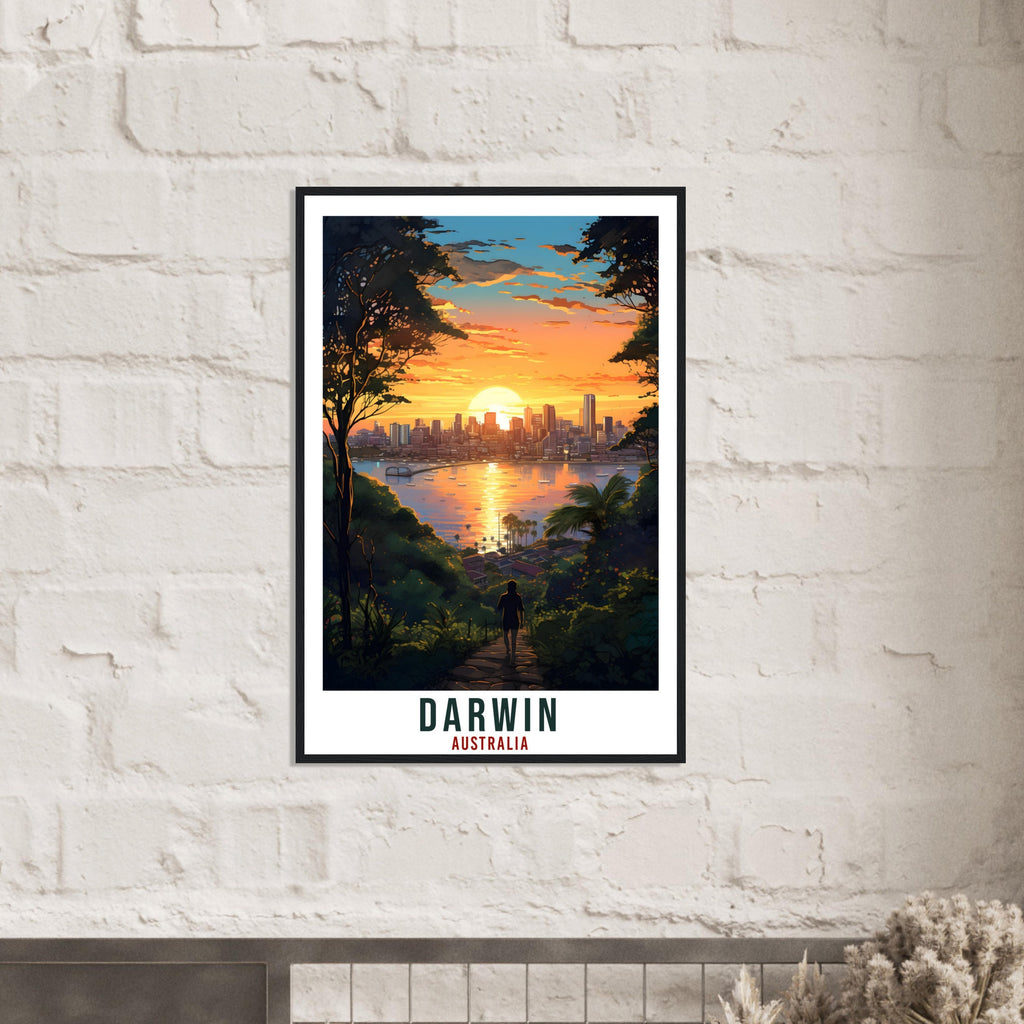 Darwin Travel Print Wall Art Darwin Australia Artwork Wall Hanging Darwin Home Decor Art Gift Darwin Travel Poster Australian Art Lover Gift