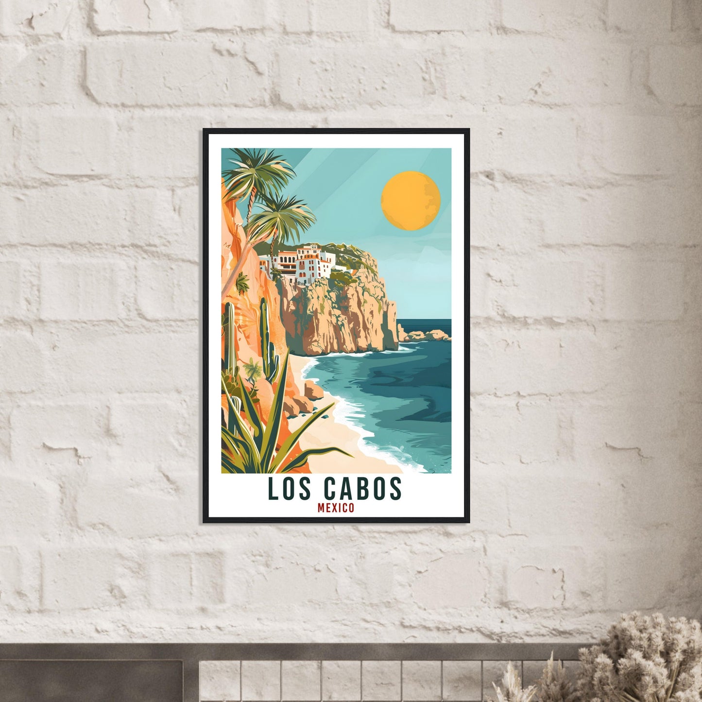 Los Cabos Mexico Travel Print Mexico Wall Art Wall Hanging Home Décor Los Cabos Gift Mexico Landmark Artwork South America Travel Poster