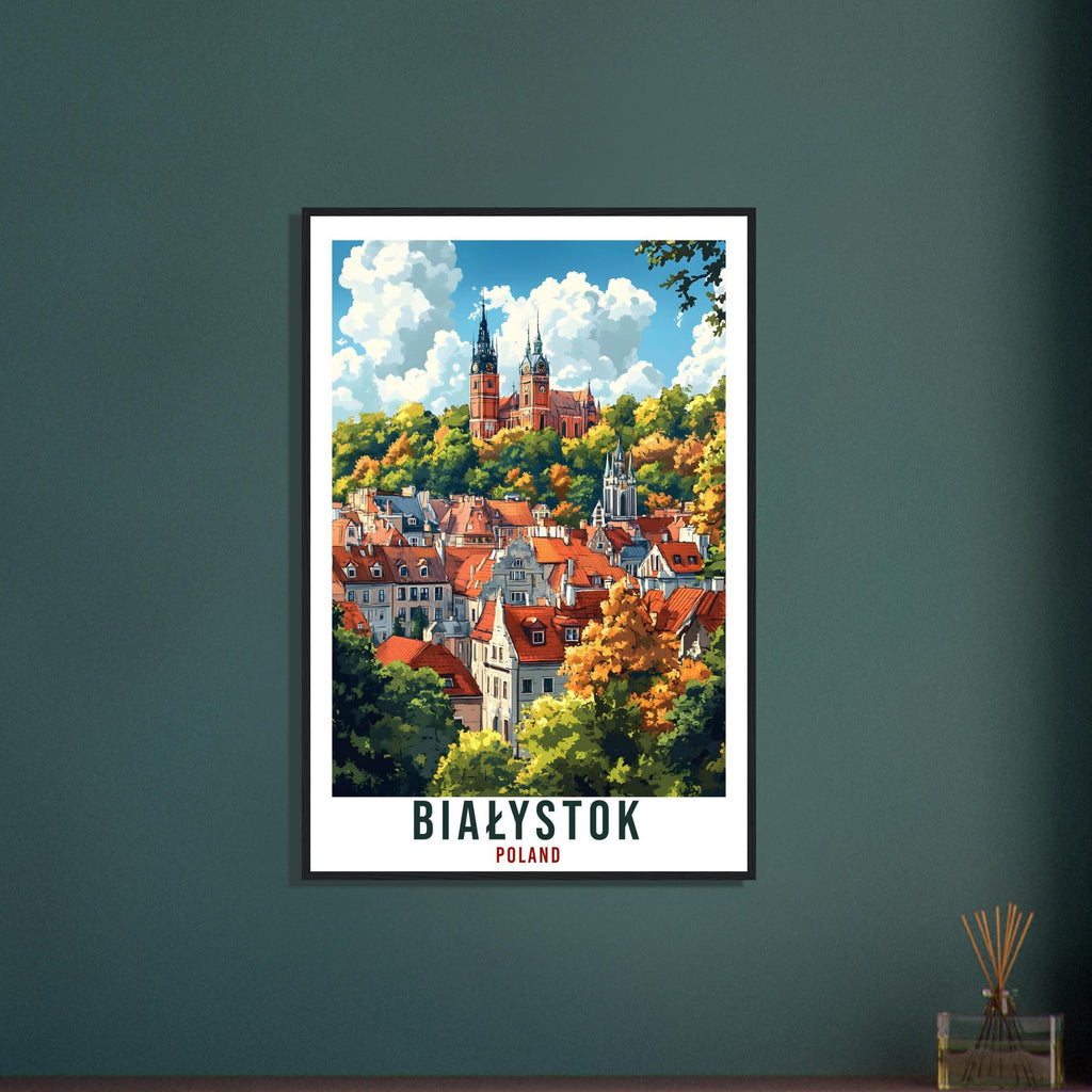 Białystok Travel Print Poland Home Decor Białystok Wall Art Gift Wall Hanging Art Lover Białystok Polish Artwork Travel Poster Poland Travel