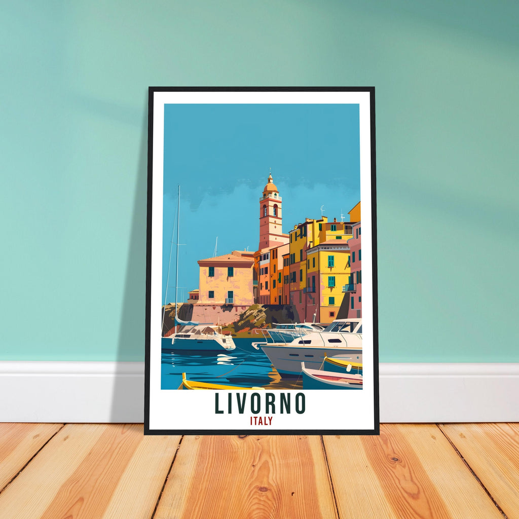 Livorno Travel Print Italy Wall Art Wall Hanging Home Living Décor Livorno Gift Art Lovers Gift Italy Artwork Gift Italian Travel Poster