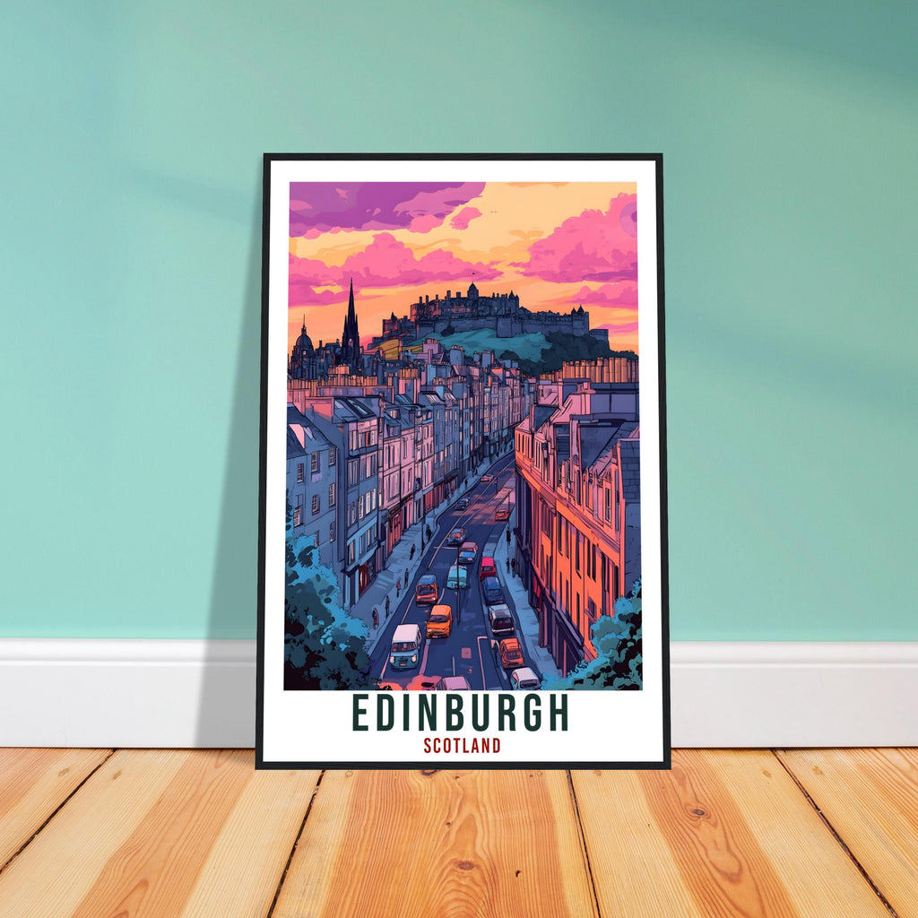 Edinburgh Travel Print Scotland Home Decor Edinburgh Wall Art Wall Hanging Art Lover Scotland Artwork Travel Poster Edinburgh Travel Art