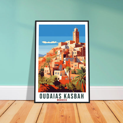 Oudaias Kasbah Morocco Travel Print Wall Art Wall Hanging Home Décor Oudaias Kasbah Gift Art Lovers Morocco Artwork Gift Print Africa Poster
