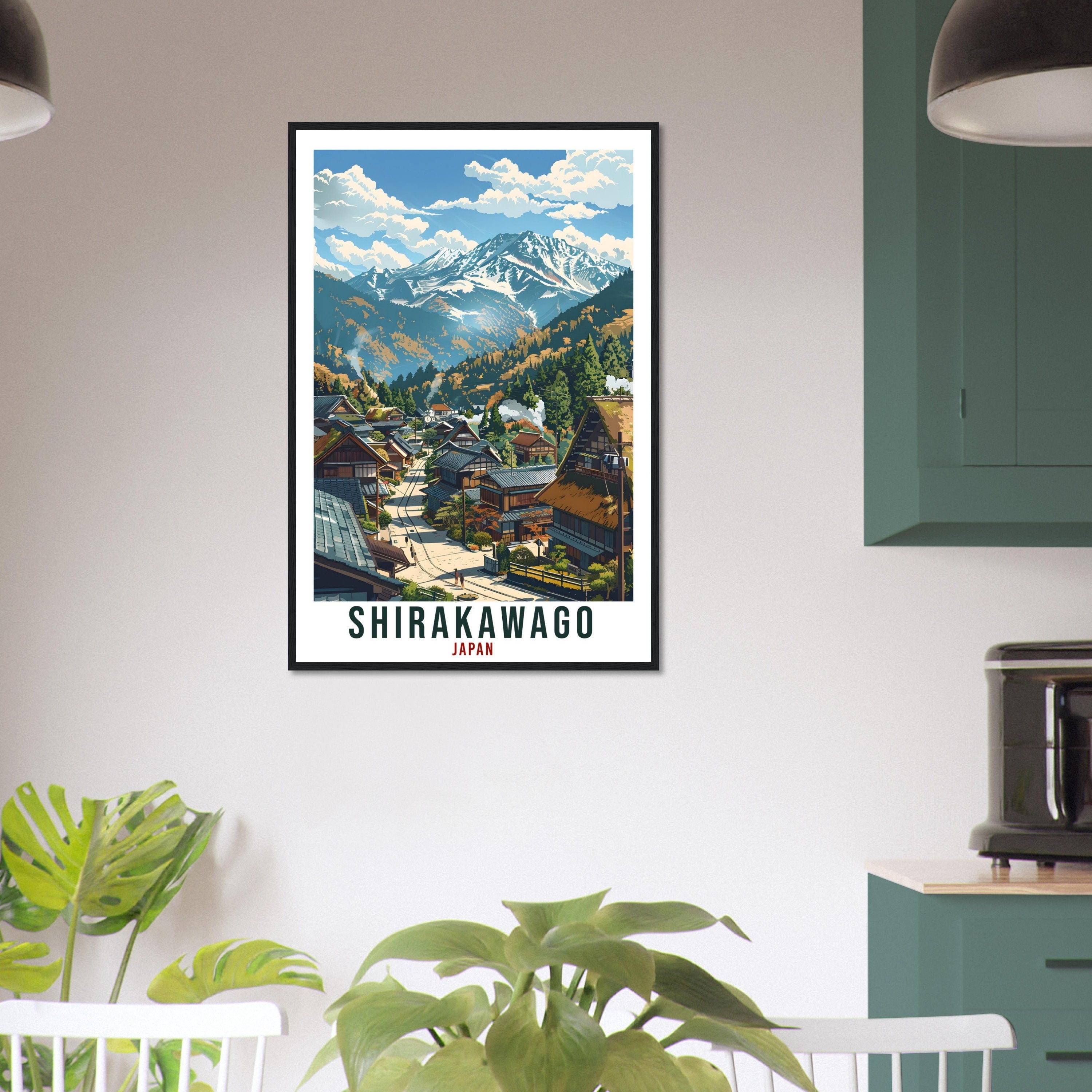 Shirakawago Travel Print Japan Home Decoration Wall Art Gift Wall Hanging Art Lover Japanese Artwork Japan Shirakawago Travel Poster Print