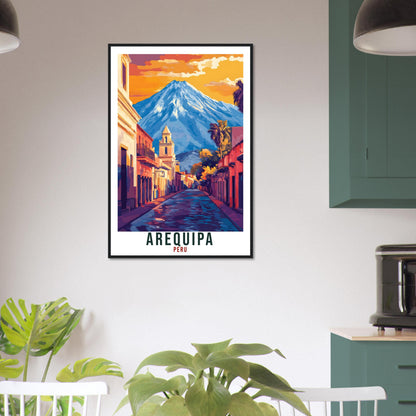 Arequipa Travel Print Peru Home Decor Arequipa Wall Art Gift Wall Hanging Art Lover Arequipa Peruvian Artwork Travel Poster Travel Art Peru