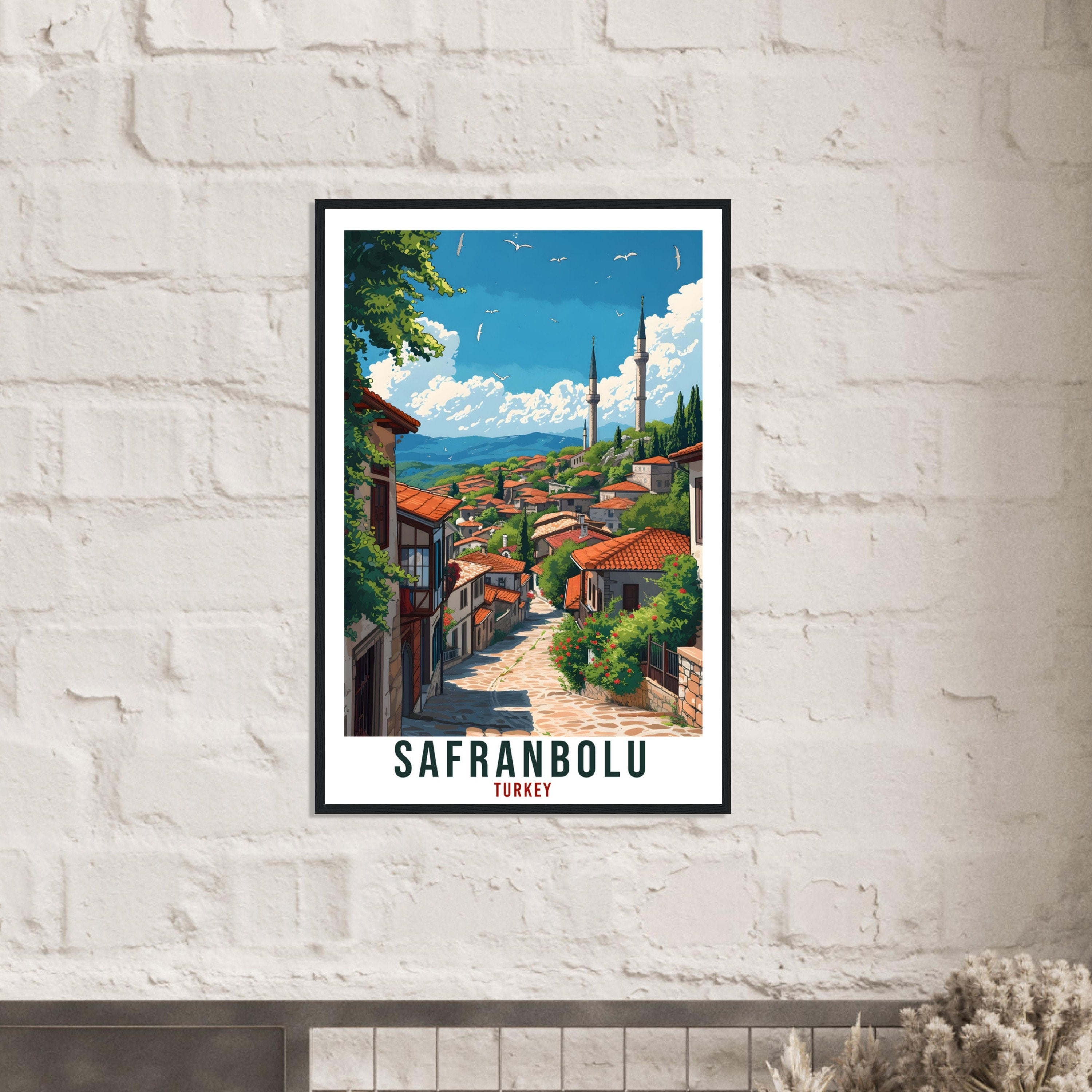 Safranbolu Travel Print Turkey Home Decoration Turkish City Wall Art Gift Wall Hanging Art Lover Turkey Artwork Safranbolu Travel Poster