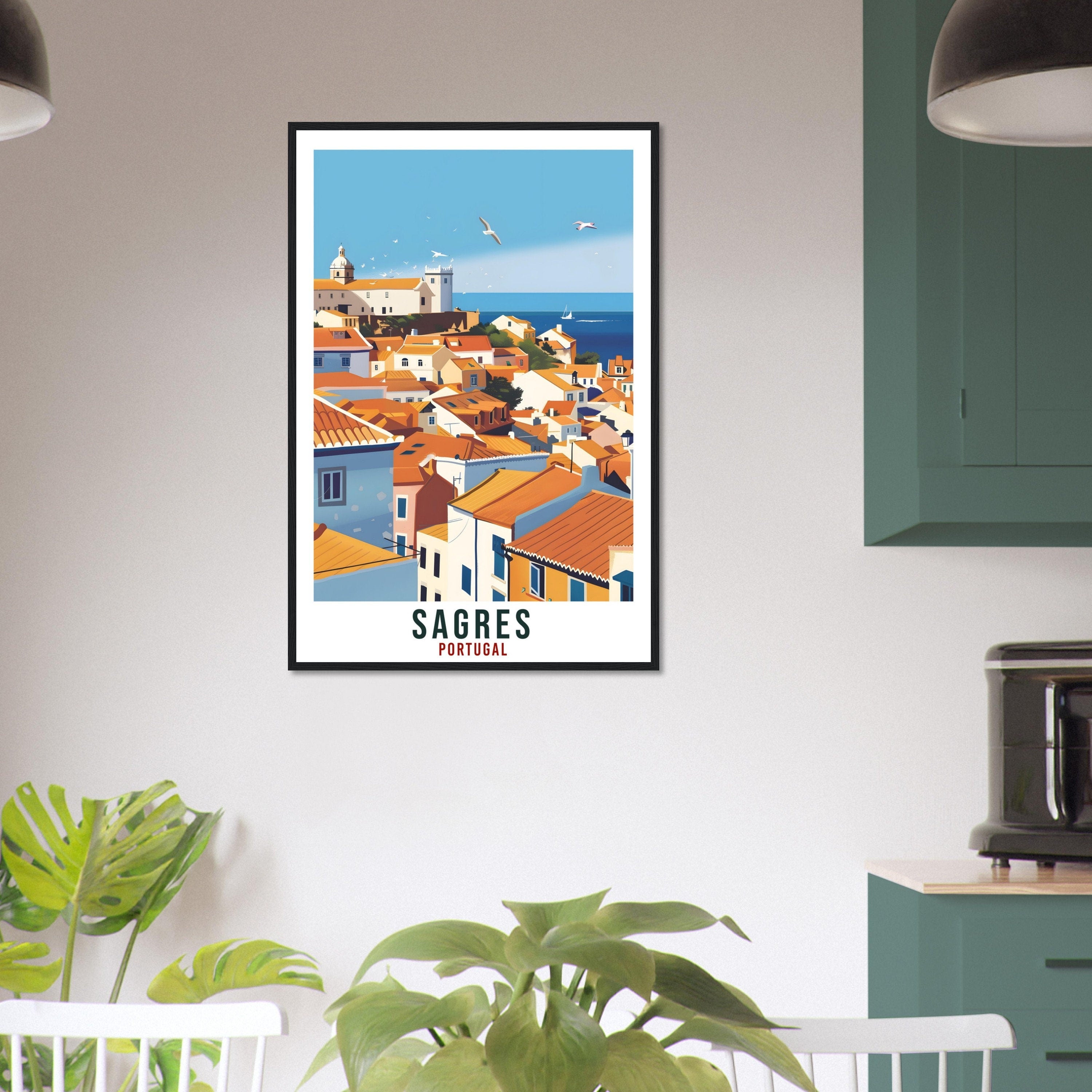 Sagres Travel Print Portugal Wall Art Wall Hanging Home Décor Sagres Gift Portugal Landmark Artwork Sagres Portugal Holiday Travel Poster