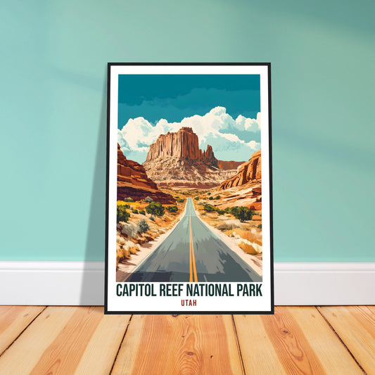 Capitol Reef National Park USA Travel Print Wall Art Wall Hanging Home Décor Capitol Reef Utah Gift Travel Art USA Artwork Travel Poster