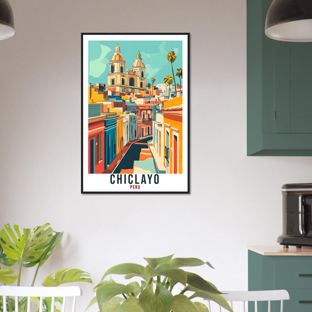Chiclayo Travel Print Peru Home Decor Chiclayo Wall Art Gift Wall Hanging Art Lover Chiclayo Peruvian Artwork Travel Poster Travel Art Gift