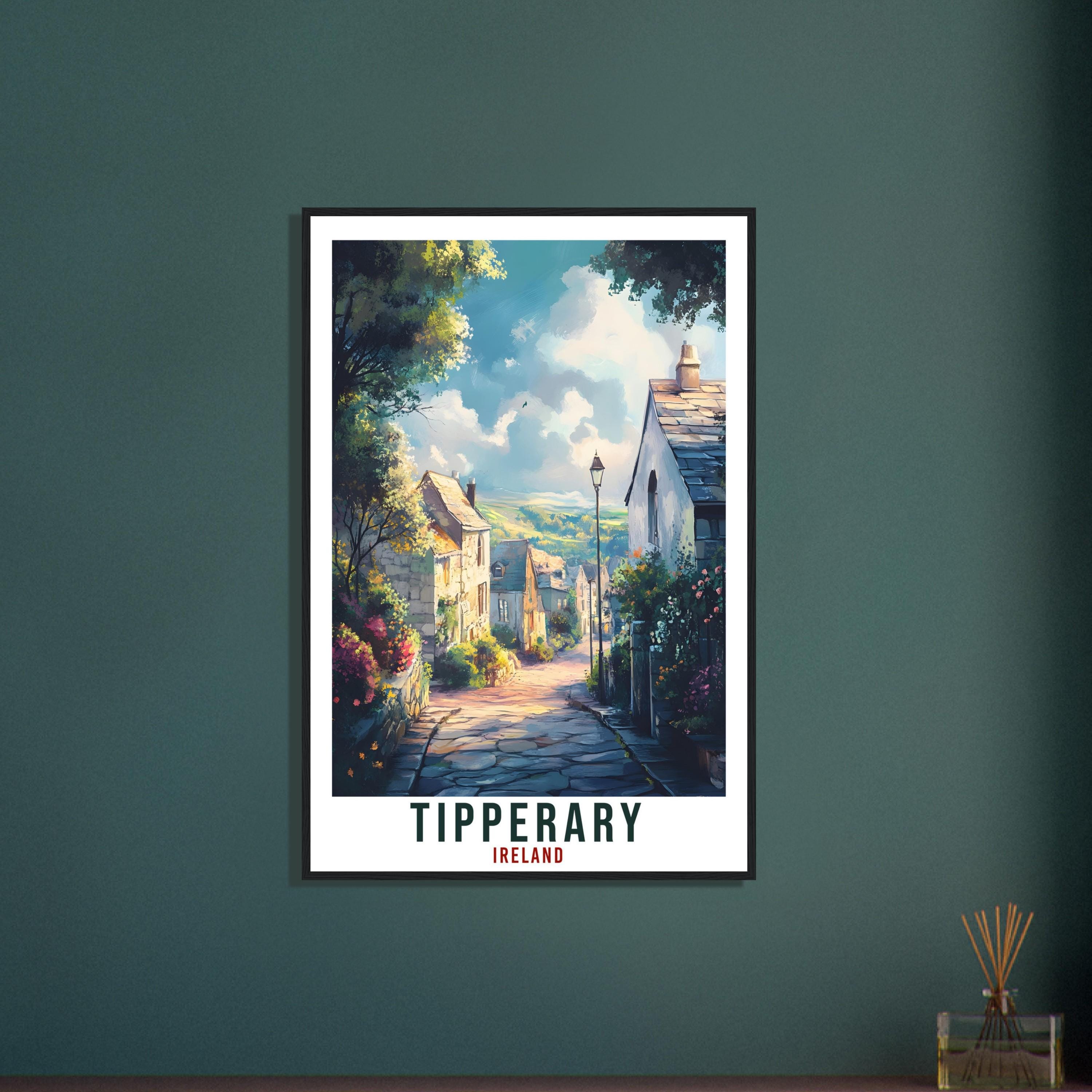 Tipperary Travel Print Ireland Home Decor Tipperary Wall Art Wall Hanging Art Lover Irish Artwork Travel Poster Tipperary Ireland Travel Art
