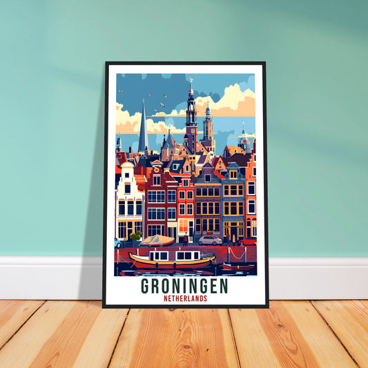 Groningen Travel Print Holland Wall Art Wall Hanging Home Décor Gift Art Lovers Gift Dutch Artwork The Netherlands Groningen Travel Poster