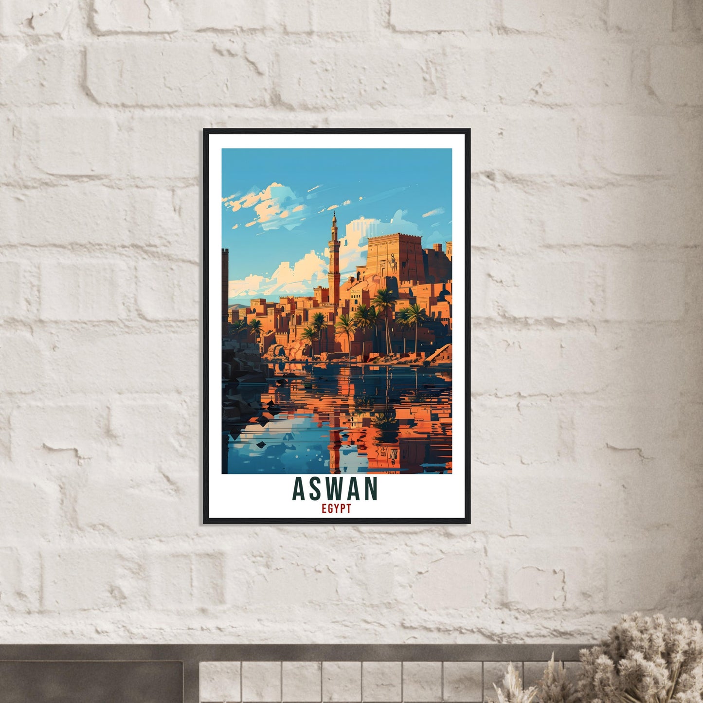 Aswan Egypt Travel Print Aswan Wall Art Wall Hanging Home Décor Aswan Gift Art Lovers Egypt Artwork Gift Print African Landmark Poster