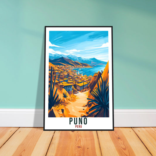 Puno Travel Print Peru Home Decor Puno Wall Art Gift Wall Hanging Art Lover Puno Peruvian Artwork Travel Poster Peru Uros Travel Art