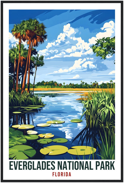 Everglades National Park Florida USA Travel Print Wall Art Wall Hanging Home Décor Everglades Gift Travel Art USA Artwork Travel Poster