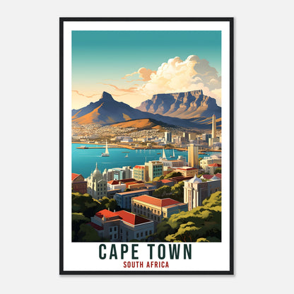 Cape Town South Africa Travel Print Wall Art Wall Hanging Home Décor Cape Town Gift Art Lovers Artwork Print South African Landmark Poster