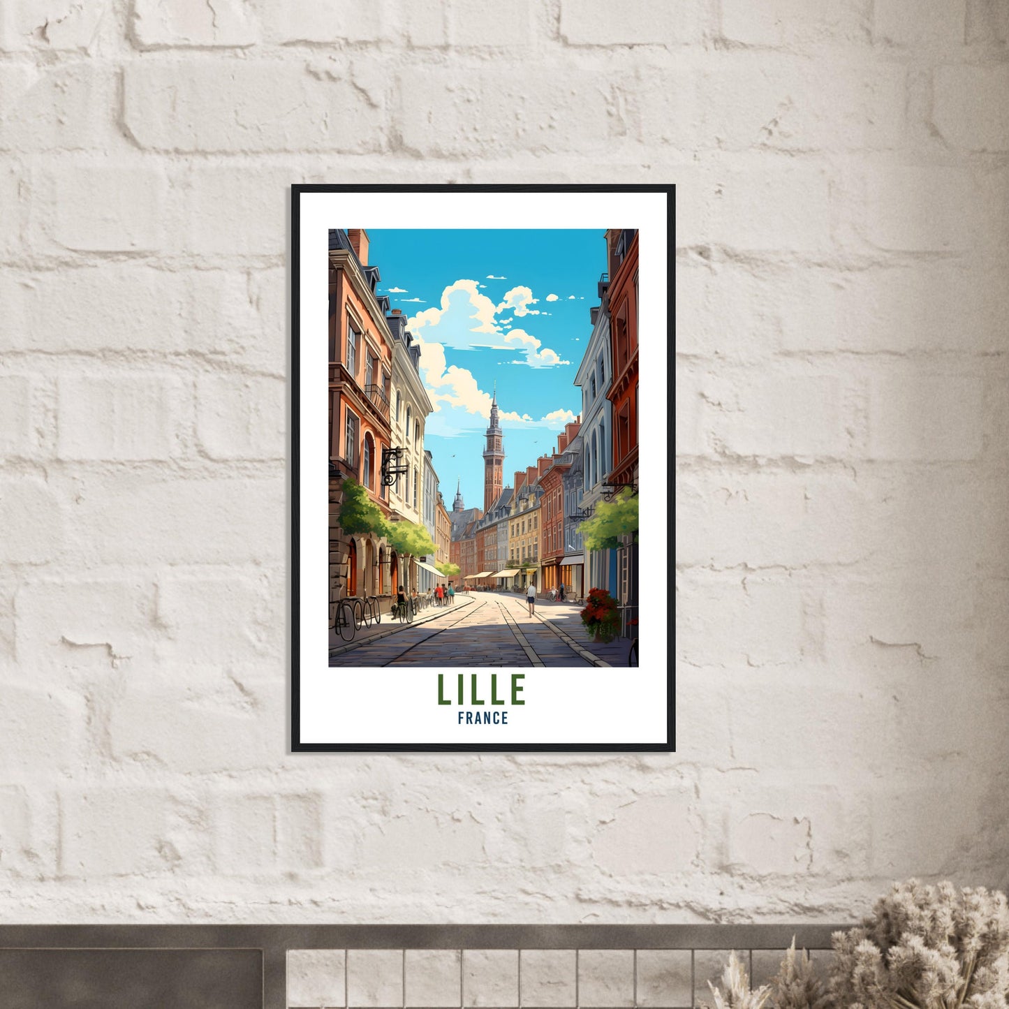 Lille France Travel Print Wall Art Lille Wall Hanging Home Décor Lille Gift Art Lovers France Art Lover Gift Print Lille City France Print