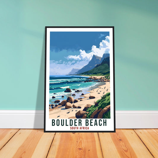 Boulder Beach South Africa Travel Print Wall Art Hanging Home Décor Boulder Beach Gift Art Lovers Artwork Gift Print South African Poster