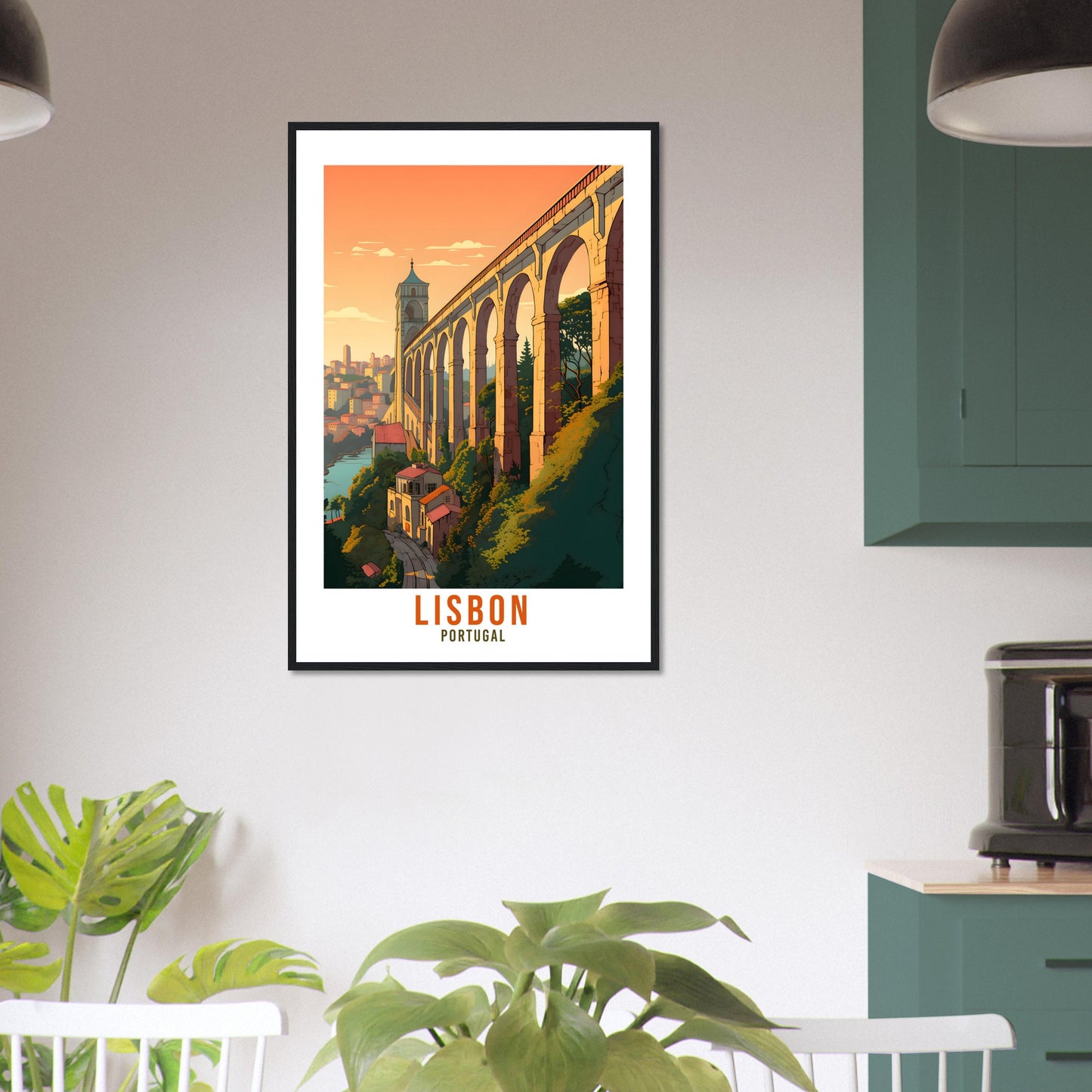 Lisbon Travel Print Wall Art Lisbon Wall Hanging Portugal Gift Lisbon Holiday Print Art Print Lisbon Travel Gift Travel Poster Lisbon City