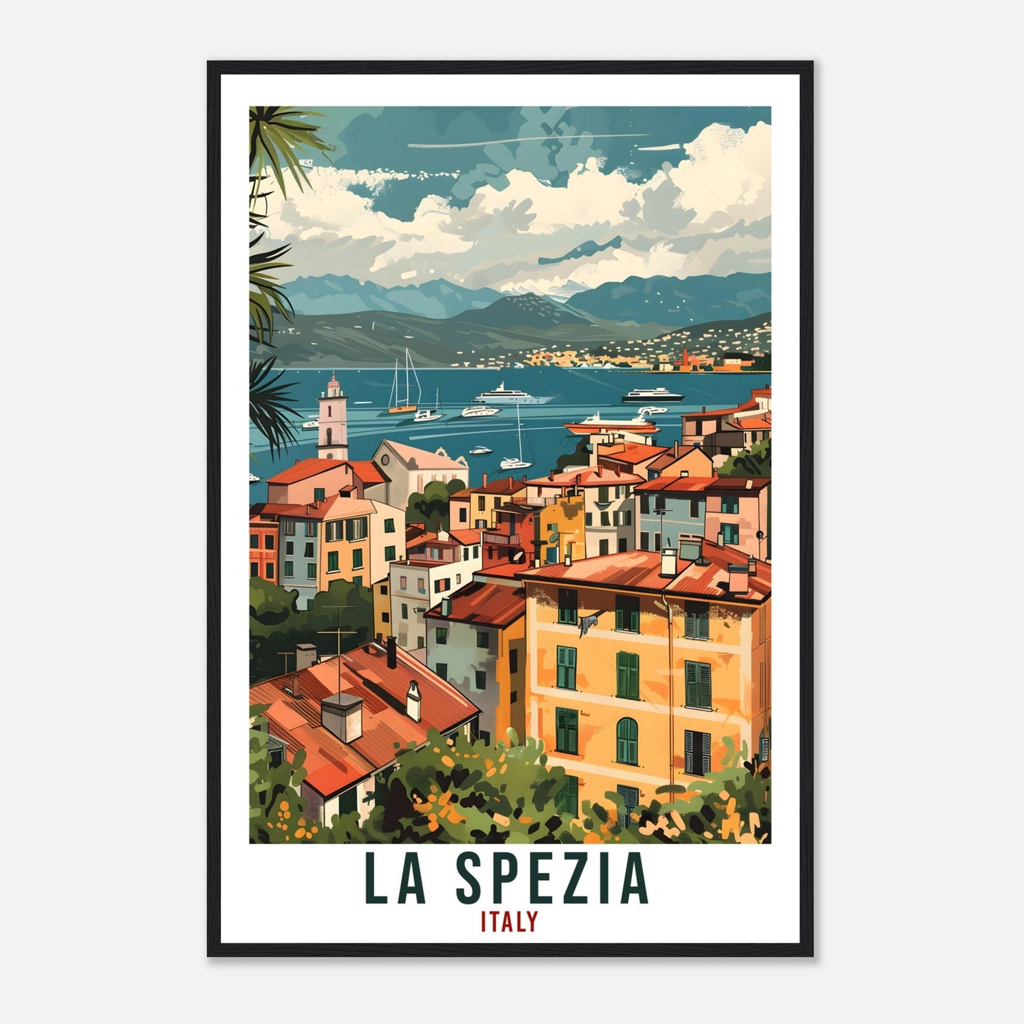 La Spezia Travel Print Italy Wall Art Wall Hanging Home Living Décor La Spezia Gift Art Lovers Gift Italy Artwork Gift Italian Travel Poster