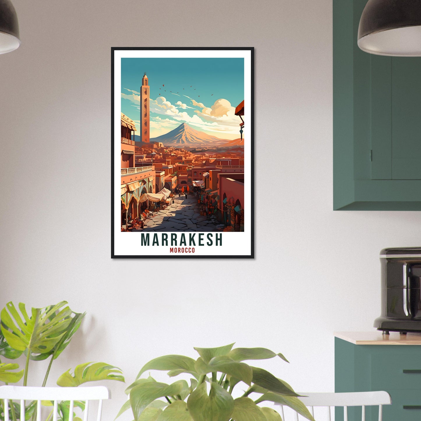 Marrakesh Morocco Travel Print Wall Art Wall Hanging Home Décor Marrakesh Gift Art Lovers Morocco Artwork Gift Print African Landmark Poster