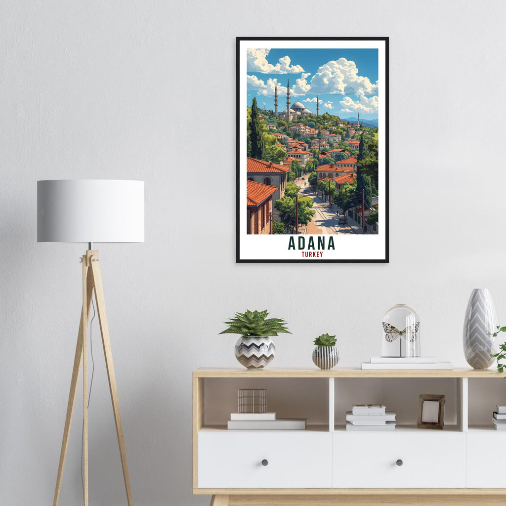 Adana Gift Travel Print Turkey Home Decoration Adana Turkish City Wall Art Gift Wall Hanging Art Lover Turkey Artwork Adana Travel Poster