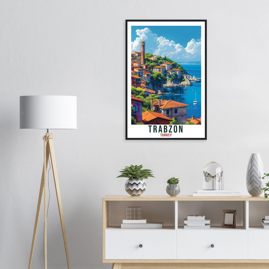 Trabzon Travel Print Turkey Home Decoration Trabzon Turkish City Wall Art Gift Wall Hanging Art Lover Turkey Artwork Trabzon Travel Poster