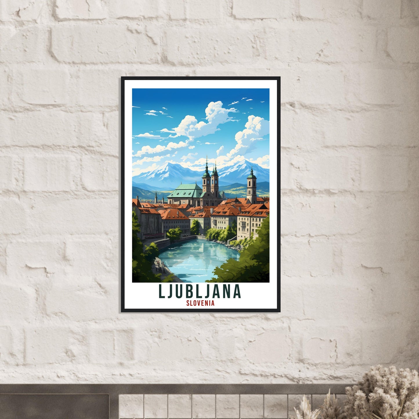Ljubljana Travel Print Wall Art Slovenia Wall Hanging Home Décor Ljubljana Gift Art Lovers Slovenia Artwork Gift Print Ljubljana Poster