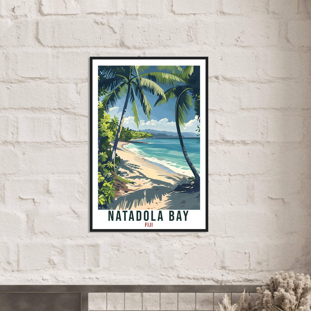 Natadola Bay Fiji Travel Print Fiji Wall Art Wall Hanging Home Décor Natadola Bay Gift Fiji Islands Artwork Travel Art Fijian Travel Poster