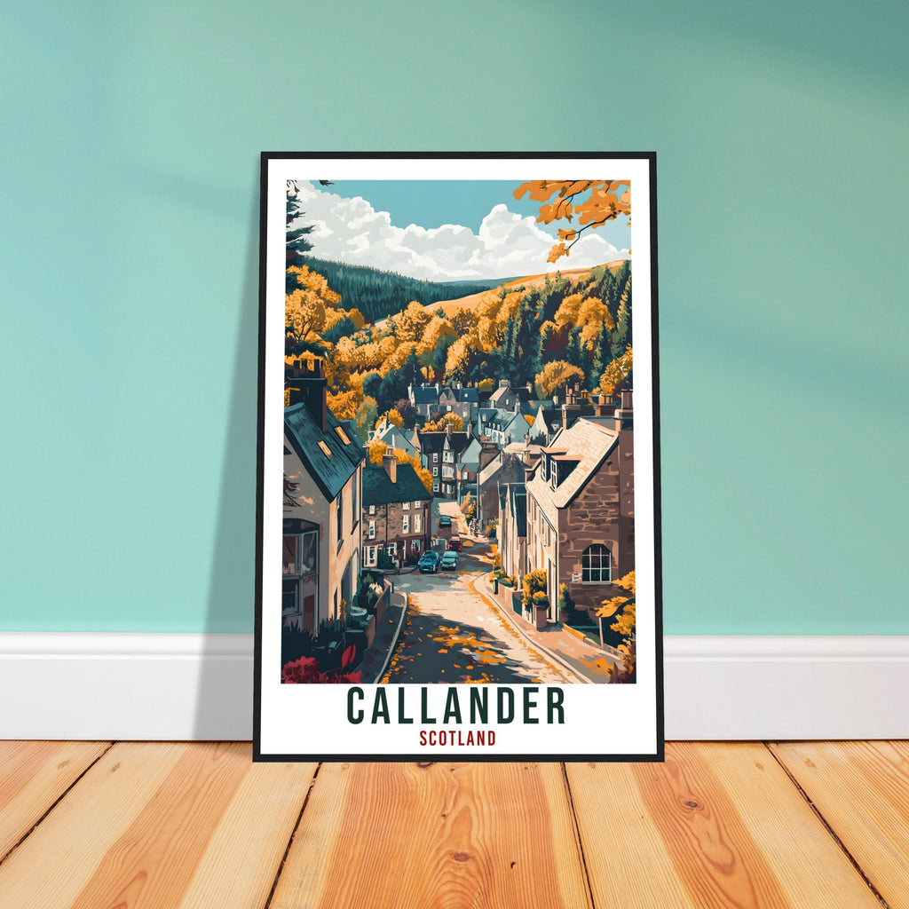 Callander Travel Print Scotland Home Decor Callander Wall Art Wall Hanging Art Lover Scotland Artwork Travel Poster Callander Travel Art