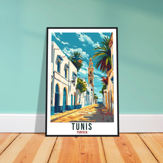 Tunis Tunisia Travel Print Tunis Wall Art Wall Hanging Home Décor Tunis Gift Art Lovers Tunisia Artwork Gift Print African Landmark Poster