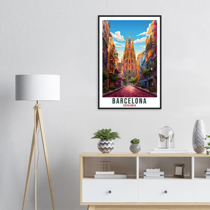 Barcelona Travel Print Wall Art Spain Wall Hanging Spain Gift Holiday Print Barcelona Art Print Barcelona Travel Poster Barcelona City Print