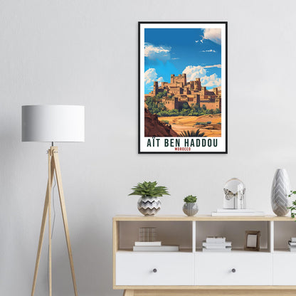 Ait Ben Haddou Morocco Travel Print Wall Art Wall Hanging Home Décor Ait Ben Haddou Gift Art Lovers Morocco Artwork Gift Print Africa Poster