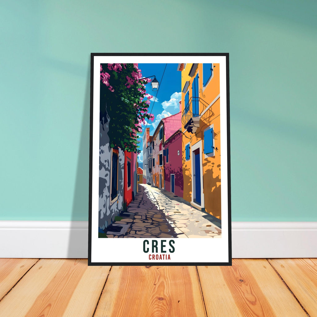 Cres Island Travel Print Croatia Wall Art Wall Hanging Home Décor Cres Gift Croatia Landmark Artwork Gift Cres Croatia Holiday Travel Poster